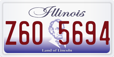 IL license plate Z605694