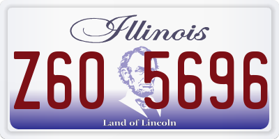IL license plate Z605696
