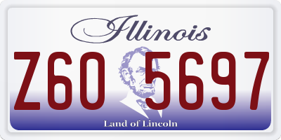 IL license plate Z605697