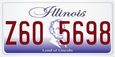 IL license plate Z605698