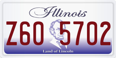 IL license plate Z605702