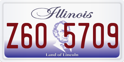 IL license plate Z605709
