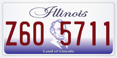 IL license plate Z605711