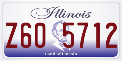 IL license plate Z605712