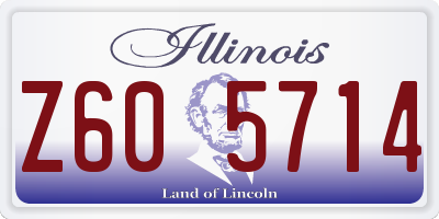 IL license plate Z605714