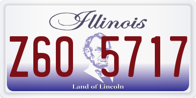 IL license plate Z605717
