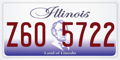 IL license plate Z605722