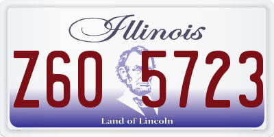 IL license plate Z605723