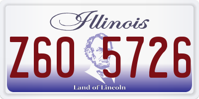 IL license plate Z605726