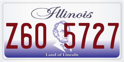 IL license plate Z605727