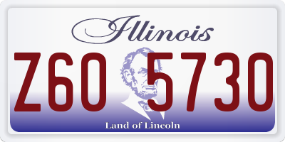 IL license plate Z605730