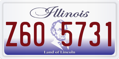 IL license plate Z605731