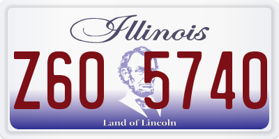 IL license plate Z605740