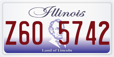 IL license plate Z605742