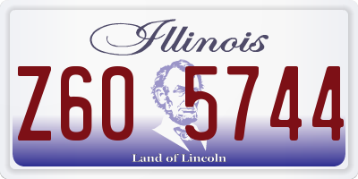 IL license plate Z605744