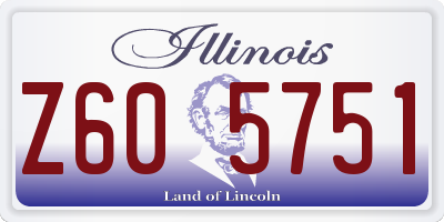IL license plate Z605751