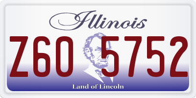 IL license plate Z605752