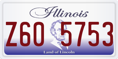 IL license plate Z605753