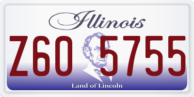IL license plate Z605755
