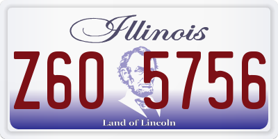 IL license plate Z605756