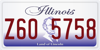 IL license plate Z605758
