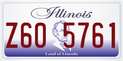 IL license plate Z605761