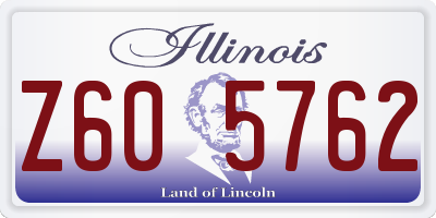 IL license plate Z605762