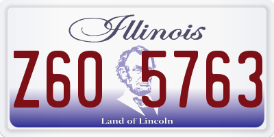 IL license plate Z605763