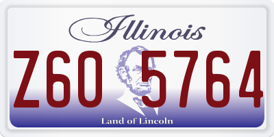 IL license plate Z605764