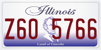 IL license plate Z605766