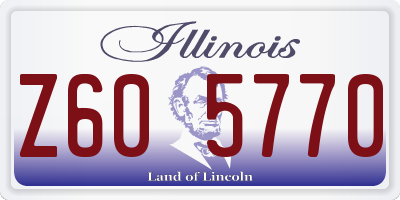 IL license plate Z605770