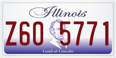 IL license plate Z605771