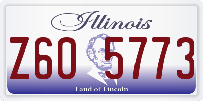 IL license plate Z605773