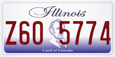 IL license plate Z605774