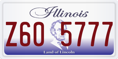 IL license plate Z605777