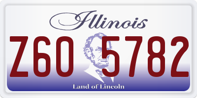 IL license plate Z605782