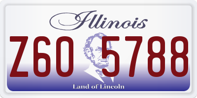IL license plate Z605788