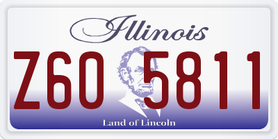 IL license plate Z605811
