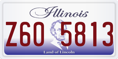 IL license plate Z605813