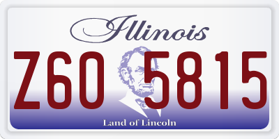 IL license plate Z605815