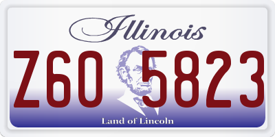 IL license plate Z605823