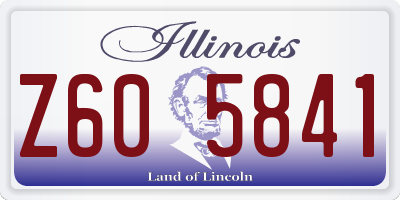IL license plate Z605841