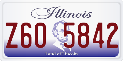 IL license plate Z605842