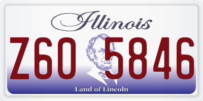 IL license plate Z605846