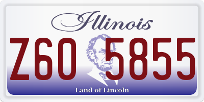 IL license plate Z605855