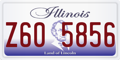 IL license plate Z605856
