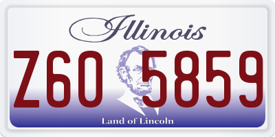IL license plate Z605859