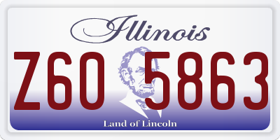 IL license plate Z605863