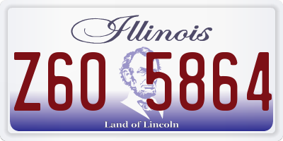 IL license plate Z605864