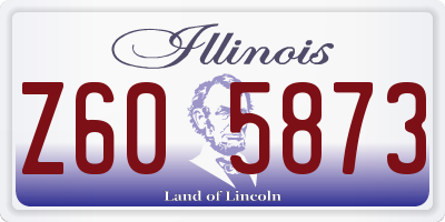 IL license plate Z605873
